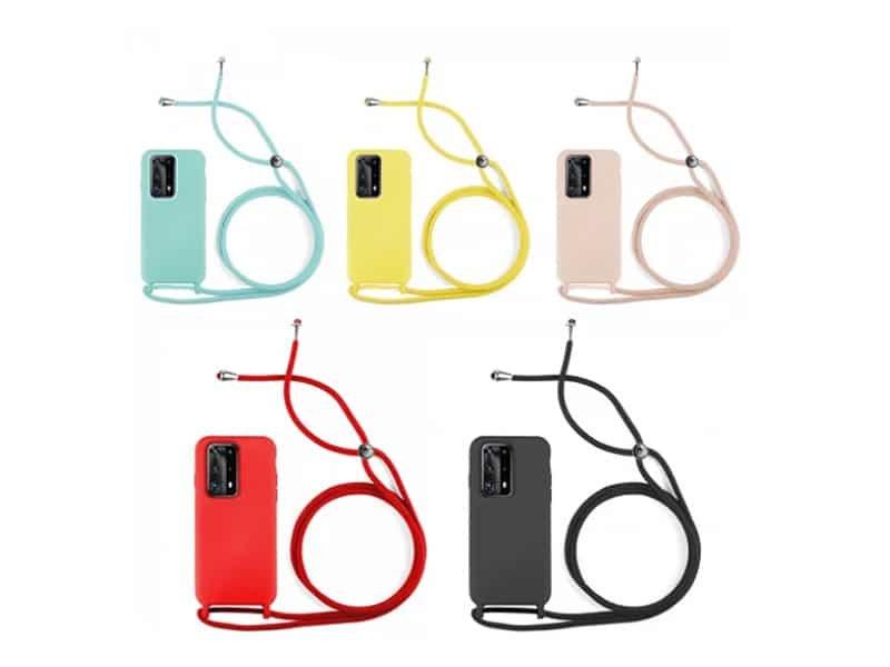 Capa Com Corda Silicone Square