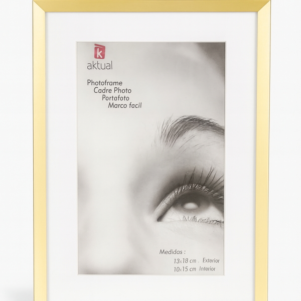 Porta-Retrato Aktual – Moldura Dourada