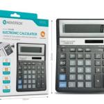 Calculadora Eletrônica de Mesa NOVOTECK CLR-005 – Display de 12 Dígitos com Funções Solares e Estatísticas