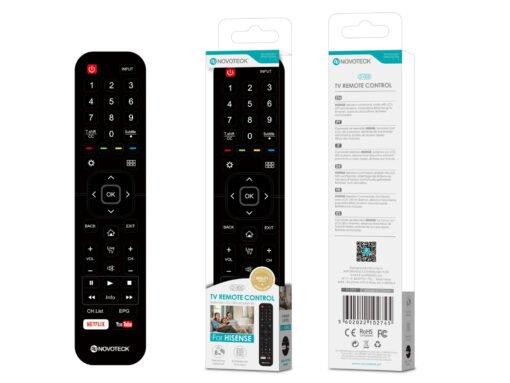 Controle Remoto Universal Novoteck para Hisense com Botões Netflix/YouTube D-005