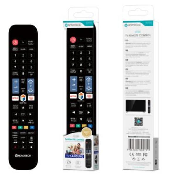 Controle Remoto Universal Novoteck para Samsung – Acesso Direto Netflix/Amazon Prime – Modelo D-006