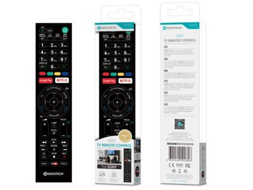 Comando Universal Novoteck D-011 com Botões Netflix/Google Play para Sony
