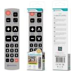 Controle Remoto Universal com Botões Grandes Novoteck D-018 – Ideal para Idosos e Visão Limitada – Compatível com Diversas Marcas