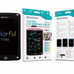 Tablet de Escrita LCD Colorido para Crianças - 10'' Polegadas, DRAW-04 Negro