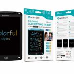 Tablet de Escrita LCD Colorido para Crianças - 12'' Polegadas, DRAW-06 Negro