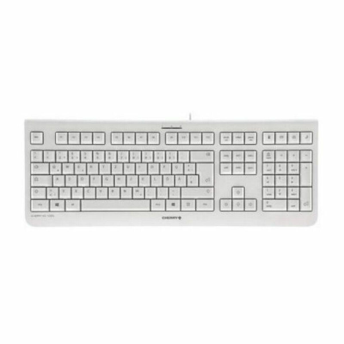 Teclado Cherry JK-0800ES-0- Branco Cinzento Qwerty espanhol