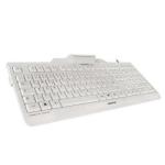 Teclado com Leitor Cherry JK-A0100ES-0 Branco Cinzento Qwerty espanhol QWERTY
