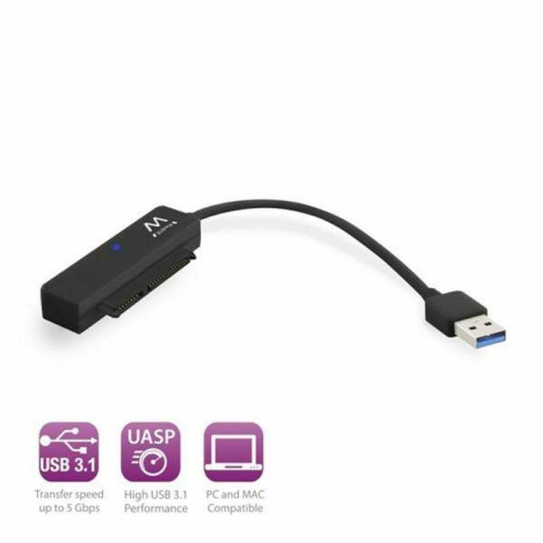 Adaptador USB a SATA para Disco Rígido Ewent EW7017 2,5" USB 3.0