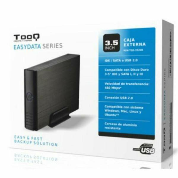 Caixa externa TooQ TQE-3520B HD 3.5" IDE / SATA III USB 2.0 Preto 3,5"