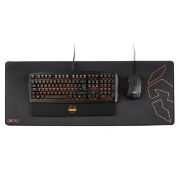 Tapete de Rato Gaming Krom Krom Knout XL Extended 90 x 35 x 0,3 cm Preto