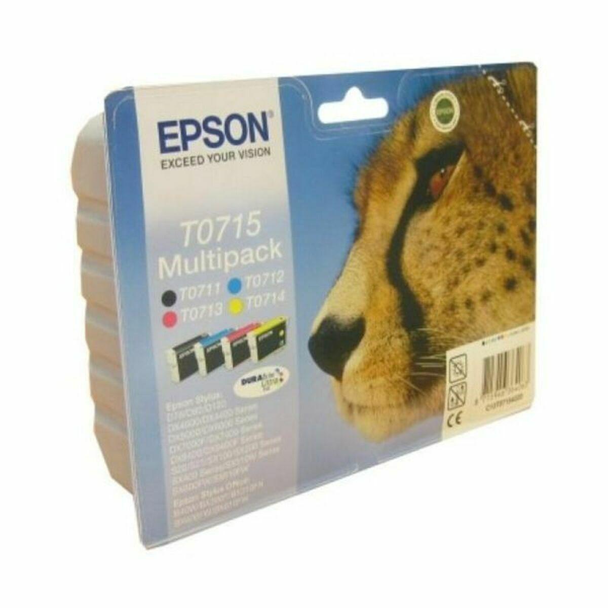 Tinteiro de Tinta Original Epson C13T07154022 Preto Amarelo Ciano Magenta