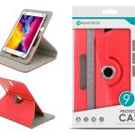 Capa Protetora Universal Vermelho para Tablet de 9'' - N-003 - Confortável, Resistente a Quedas e com Suporte Ajustável