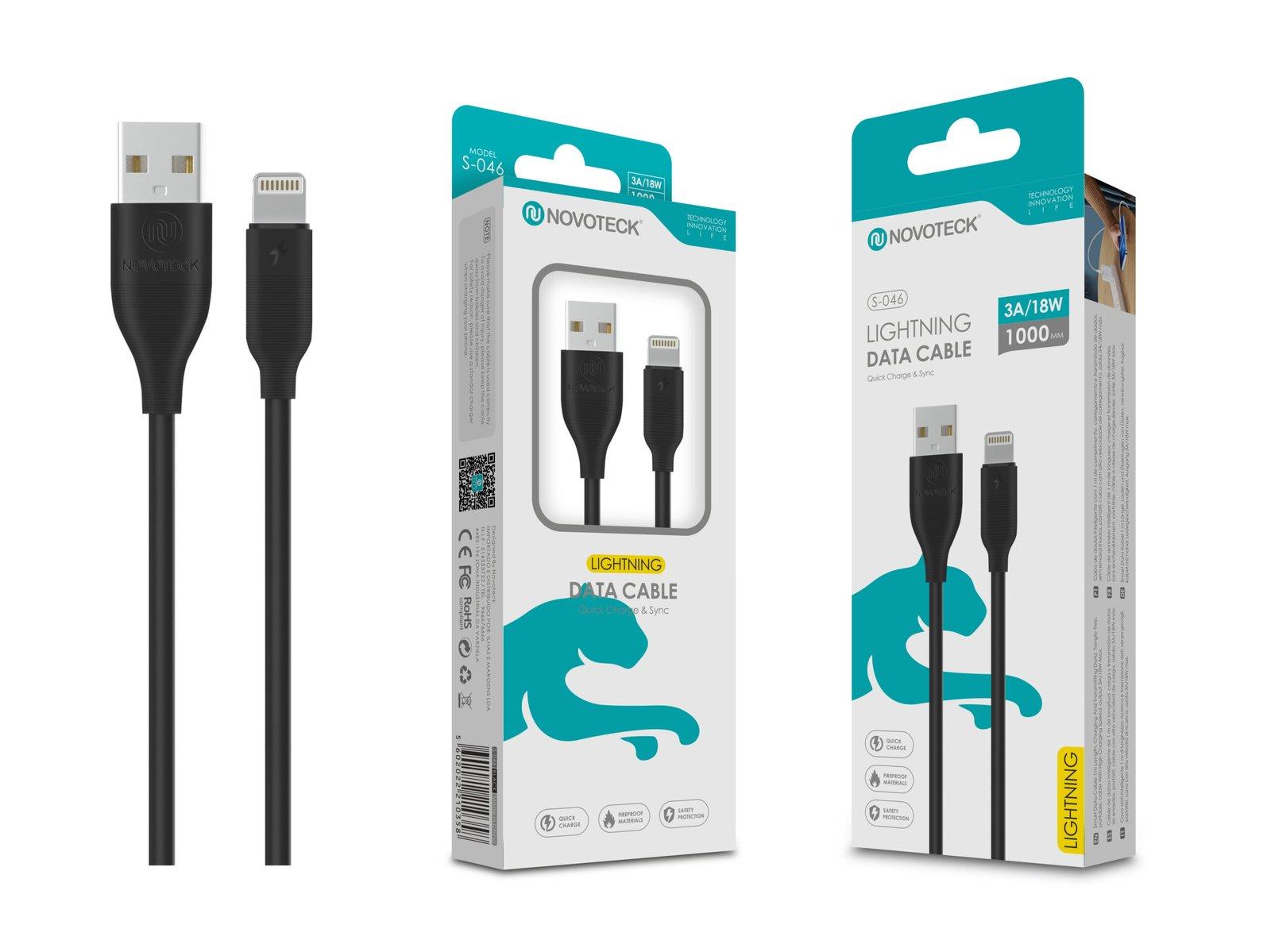 Cabo Lightning Negro 3A 1M 18W S-046