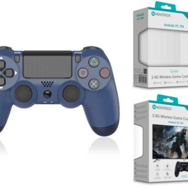 Comando Jogo PS4-PC-Android Azul Escuro Sem Fio 2.4G GM-004