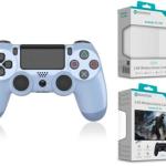 Comando Jogo PS4-PC-Android Metalizado Azul Sem Fio 2.4G GM-004