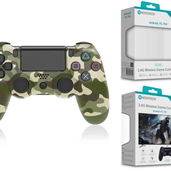 Comando Jogo PS4-PC-Android Tropa Verde Sem Fio 2.4G GM-004