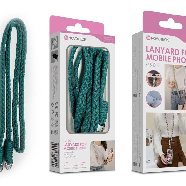 Cordão Trançado para Telemóvel NOVOTECK GS-001 - Verde