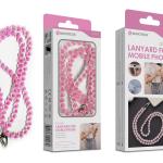 Cordão Pedra Pêssego para Telemóvel NOVOTECK GS-008 Rosa