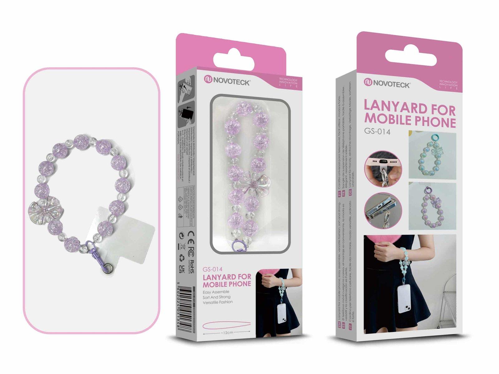 Cordão Fashion Universal para Telemóvel GS-014 ROXO