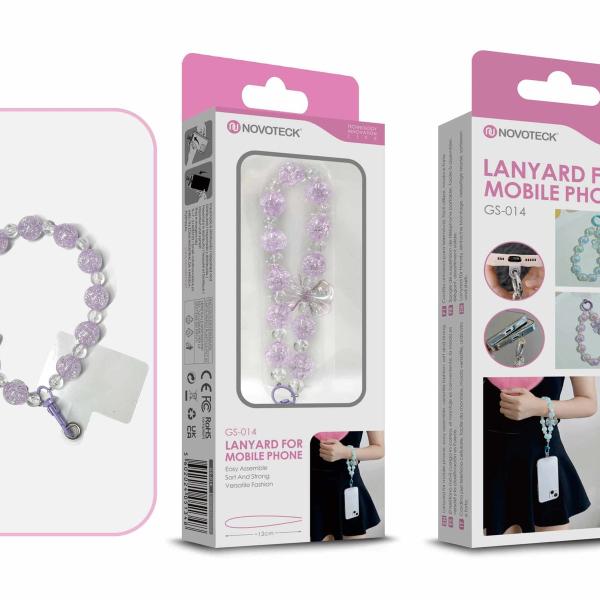 Cordão Fashion Universal para Telemóvel GS-014 ROXO