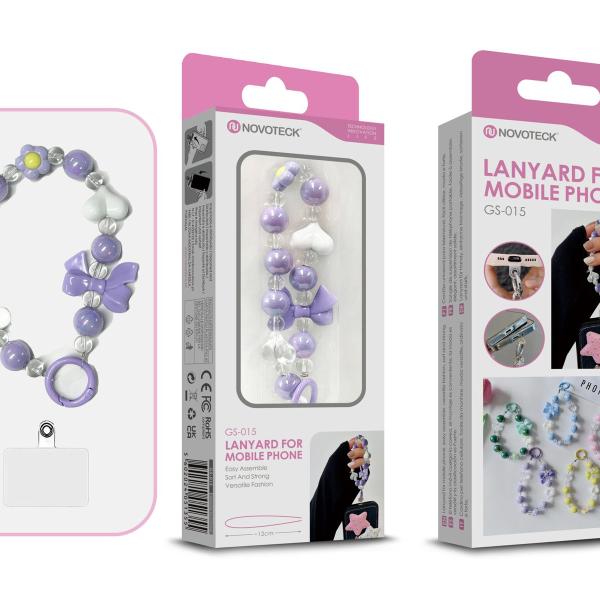 Cordão Fashion Universal para Telemóvel GS-015 ROXO