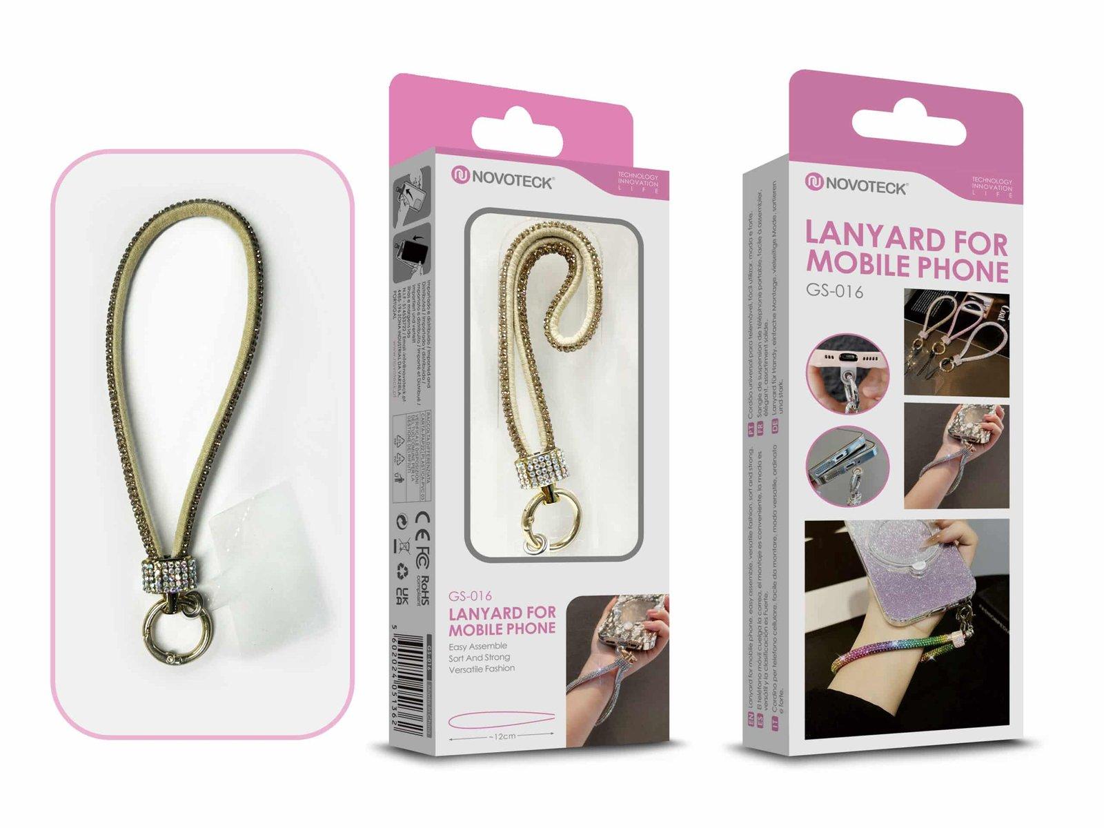 Cordão Fashion Universal para Telemóvel GS-016 AMARELO