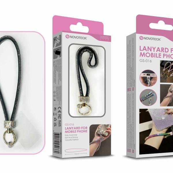 Cordão Fashion Universal para Telemóvel GS-016 NEGRO