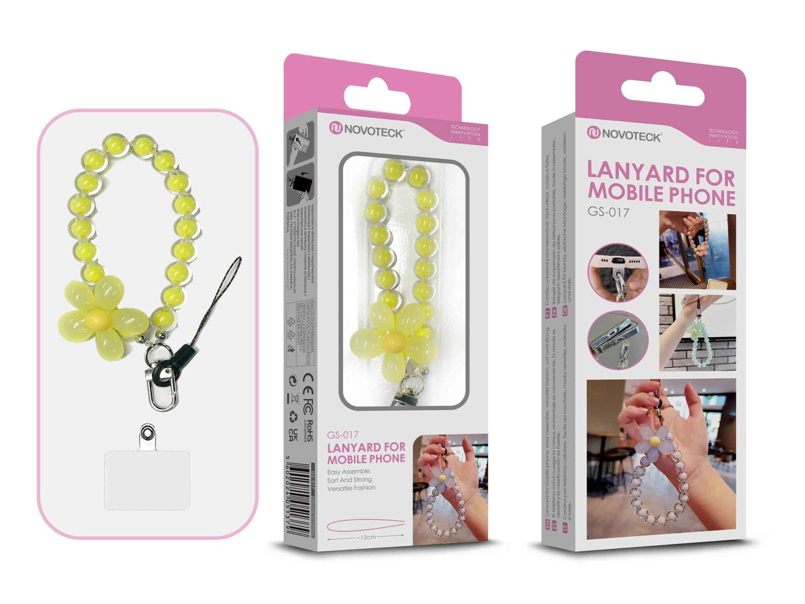 Cordão Fashion Universal para Telemóvel GS-017 AMARELO