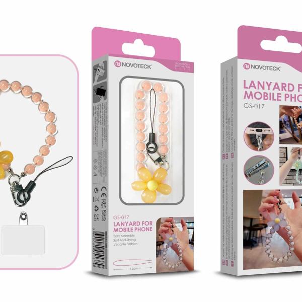 Cordão Fashion Universal para Telemóvel GS-017 LARANJA