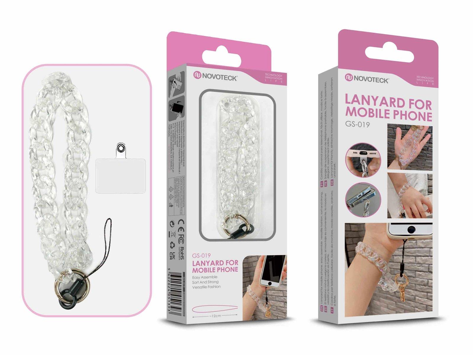 Cordão Fashion Universal para Telemóvel GS-019 TRANSPARENTE