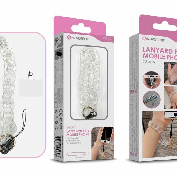 Cordão Fashion Universal para Telemóvel GS-019 TRANSPARENTE