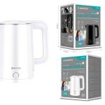 Chaleira Elétrica HA-001 Branco - 2,5L, 1500W, Aço Inoxidável, Proteção Contra Fervura a Seco