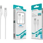 Cabo Micro USB V8 Branco 3A 1M 18W S-044