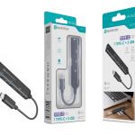 Hub Multifuncional NOVOTECK Tipo-C - 1 Porta Tipo-C e 3 Portas USB HK-065