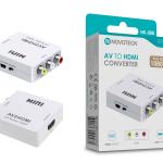 Conversor AV para HDMI Novoteck HK-088 – Full HD 1080p com Escalador de Sinal