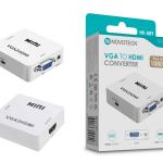 Conversor VGA para HDMI Novoteck HK-089 – Full HD 1080p com Entrada de Áudio