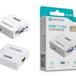 Conversor HDMI para VGA Novoteck HK-090 – Full HD 1080p com Saída de Áudio