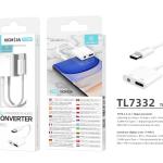 Digital Cabo Cable Type-C Para 3.5Mm Branco