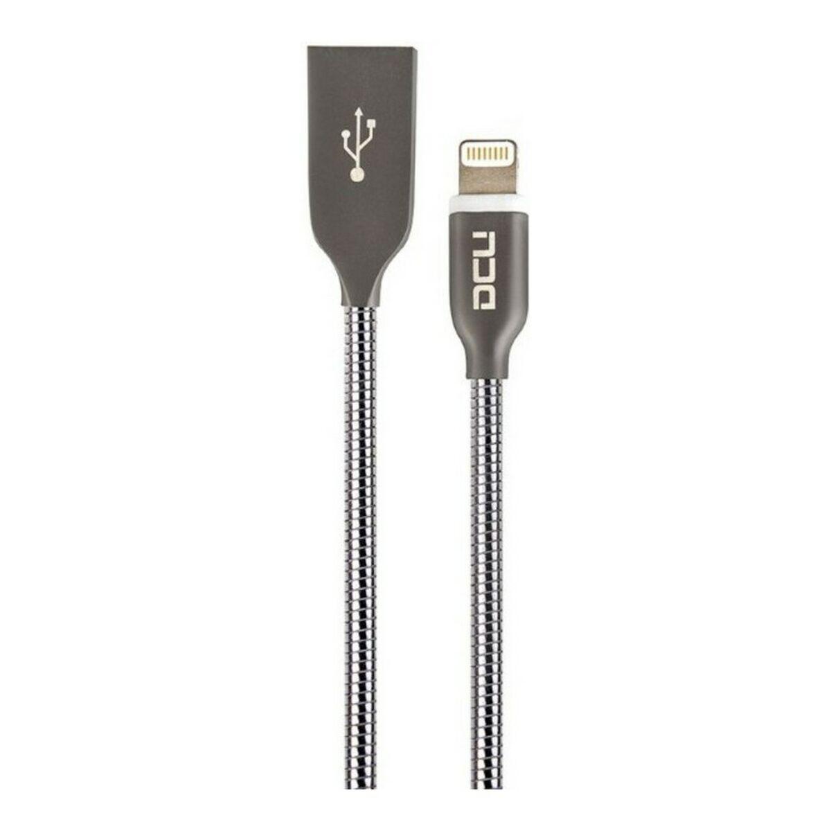 Cabo USB para Lightning DCU 34101260 Cinzento (1 Unidade)