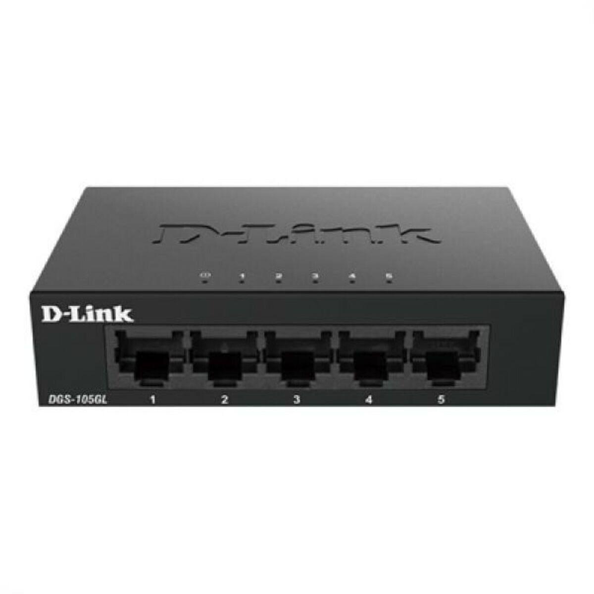 Switch de mesa D-Link DGS-105GL 5 p 10 / 100 / 1000 Mbps Preto