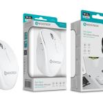 Rato Sem Fios Silencioso NOVOTECK JS-010 - Ultrafino, Clique Silencioso, Design Elegante em Branco