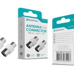 Conector de Antena NOVOTECK L-003 - Adaptadores M/M e F/F Inclusos, Instalação Fácil, Conexão de Alta Qualidade