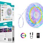 Fita Led 3M 5V 5050Rgb 90Led 8W Som Controlo Ip65 LED-023