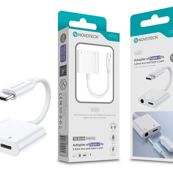 Conversor Type-C To Tc+Jack 3.5 NOVOTECK A-021