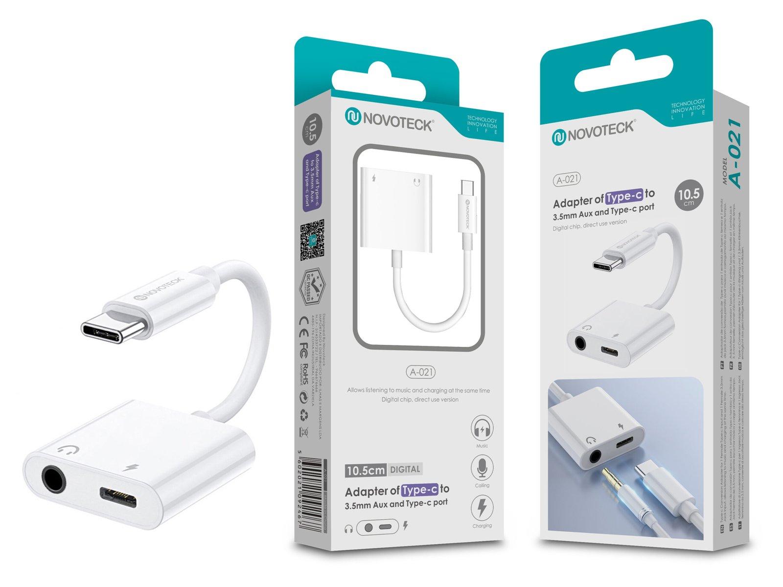Conversor Type-C To Tc+Jack 3.5 NOVOTECK A-021