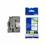 Cinta laminada para máquinas rotuladoras Brother TZE-151 Preto/Transparente 12 mm 24 mm x 8 m