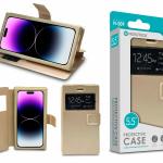 Capa Protetora Universal Dourado para Smartphone de 5.5'' N-009 -  Visor Inteligente, Resistência a Impactos e Suporte Integrado
