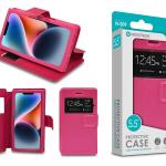 Capa Protetora Universal Rosa para Smartphone de 5.5'' N-009 -  Visor Inteligente, Resistência a Impactos e Suporte Integrado