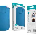 Capa Protetora Universal de Microfibra Azul para Smartphone de 5.5'' Formato Bolsa N-012