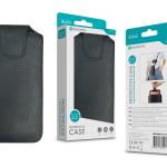 Capa Protetora Universal de Microfibra Negro para Smartphone de 5.5'' Formato Bolsa N-012